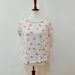 J.Crew Vintage Cotton Lobster Crewneck T-Shirt - L